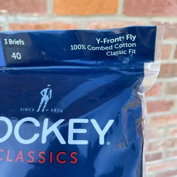 Vintage 2011 Jockey Mens Briefs 5 pack NEW NOS Gray Black Size 40 Y Front - Picture 3 of 6